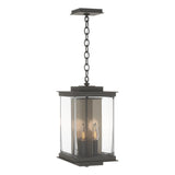 Hubbardton Forge 2021 Coastal Natural Iron Translucent Soft Gold Clear Glass (ZM) Kingston Outdoor Large Lantern