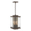 Hubbardton Forge 2021 Coastal Bronze Translucent Soft Gold Clear Glass (ZM) Kingston Outdoor Large Lantern