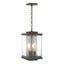 Hubbardton Forge 2021 Coastal Dark Smoke Translucent Vintage Platinum Clear Glass (ZM) Kingston Outdoor Large Lantern