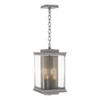 Hubbardton Forge 2021 Coastal Burnished Steel Translucent Soft Gold Clear Glass (ZM) Kingston Outdoor Large Lantern
