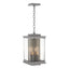 Hubbardton Forge 2021 Coastal Burnished Steel Translucent Soft Gold Clear Glass (ZM) Kingston Outdoor Large Lantern