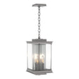 Hubbardton Forge 2021 Coastal Burnished Steel Translucent Vintage Platinum Clear Glass (ZM) Kingston Outdoor Large Lantern
