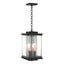 Hubbardton Forge 2021 Coastal Black Translucent Vintage Platinum Clear Glass (ZM) Kingston Outdoor Large Lantern