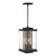 Hubbardton Forge 2021 Coastal Black Translucent Soft Gold Clear Glass (ZM) Kingston Outdoor Large Lantern