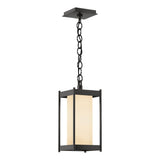 Hubbardton Forge 2023 Coastal Oil Rubbed Bronze Opal Glass (GG) Cela Medium Outdoor Lantern