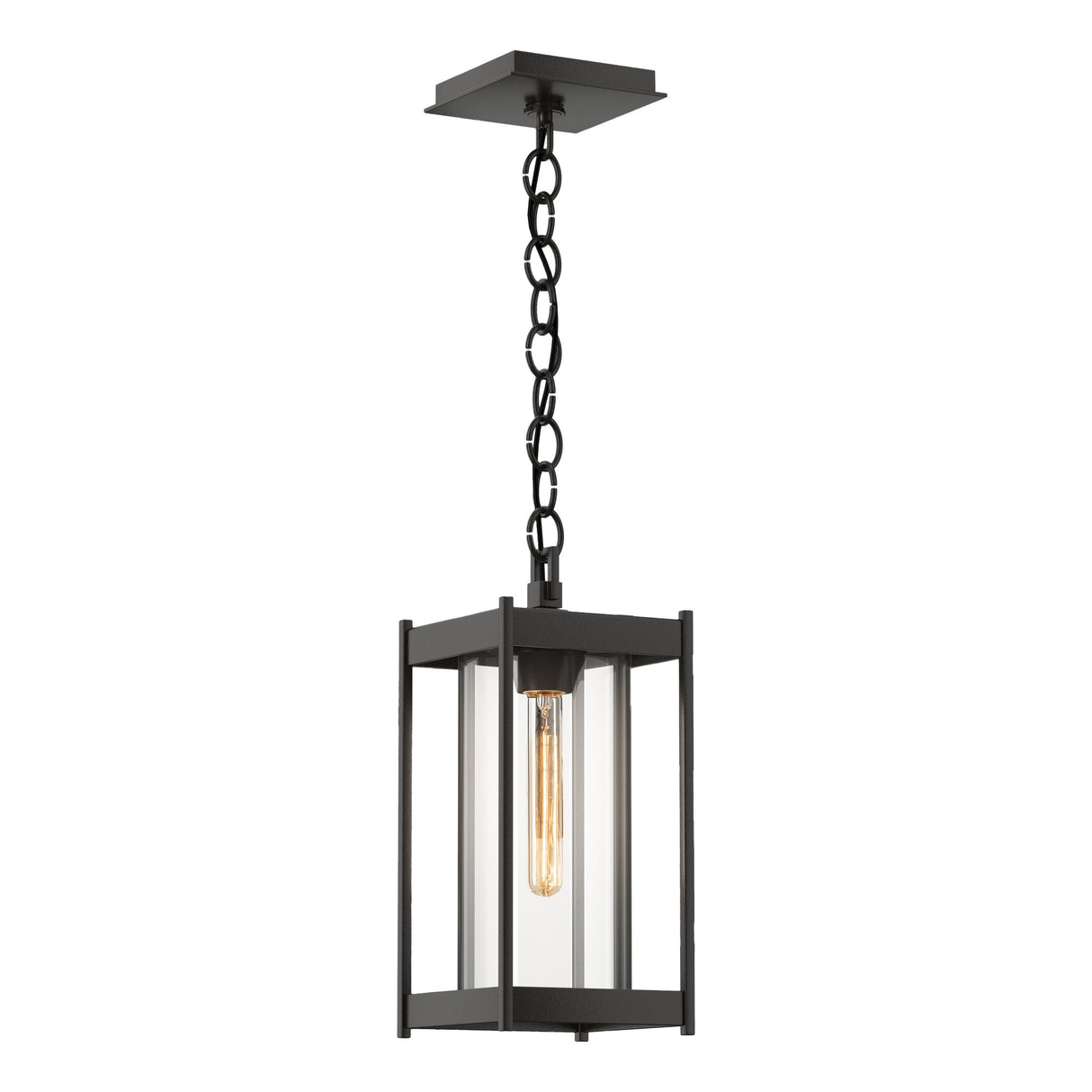 Hubbardton Forge 2023 Coastal Oil Rubbed Bronze Clear Glass (ZM) Cela Medium Outdoor Lantern