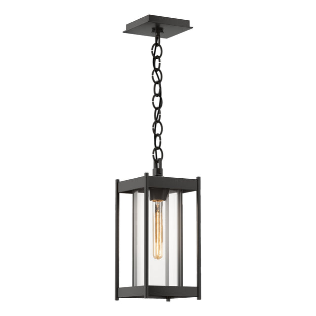 Hubbardton Forge 2023 Coastal Oil Rubbed Bronze Clear Glass (ZM) Cela Medium Outdoor Lantern