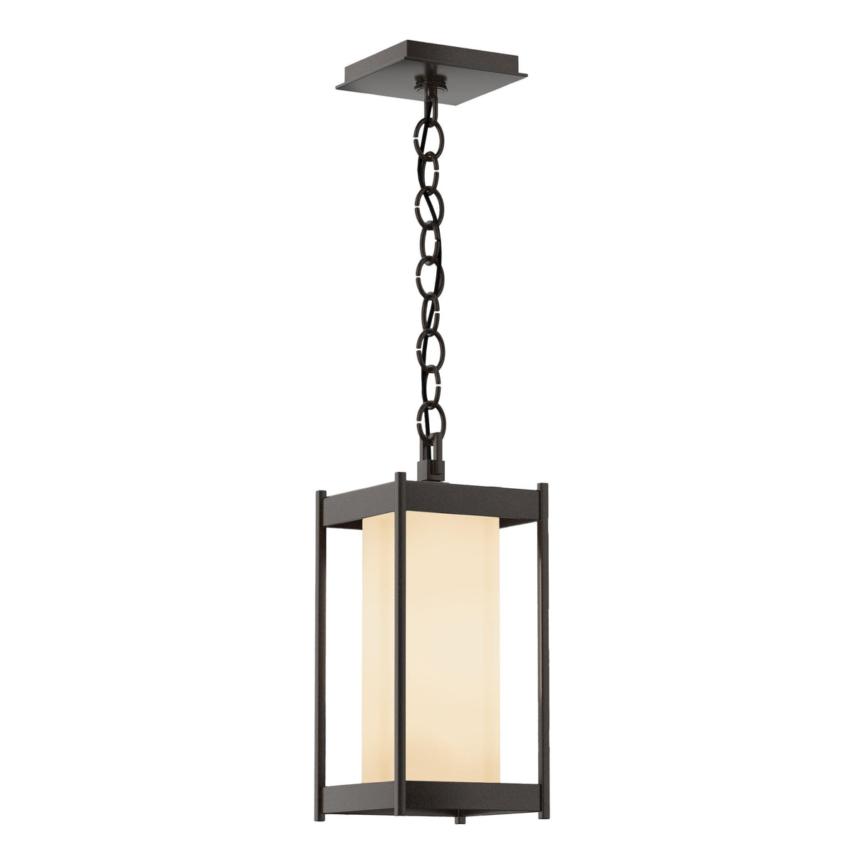 Hubbardton Forge 2023 Coastal Bronze Opal Glass (GG) Cela Medium Outdoor Lantern