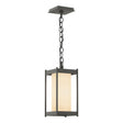 Hubbardton Forge 2023 Coastal Natural Iron Opal Glass (GG) Cela Medium Outdoor Lantern