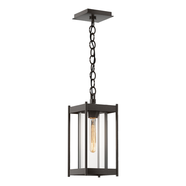 Hubbardton Forge 2023 Coastal Bronze Clear Glass (ZM) Cela Medium Outdoor Lantern