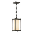 Hubbardton Forge 2023 Coastal Dark Smoke Opal Glass (GG) Cela Medium Outdoor Lantern