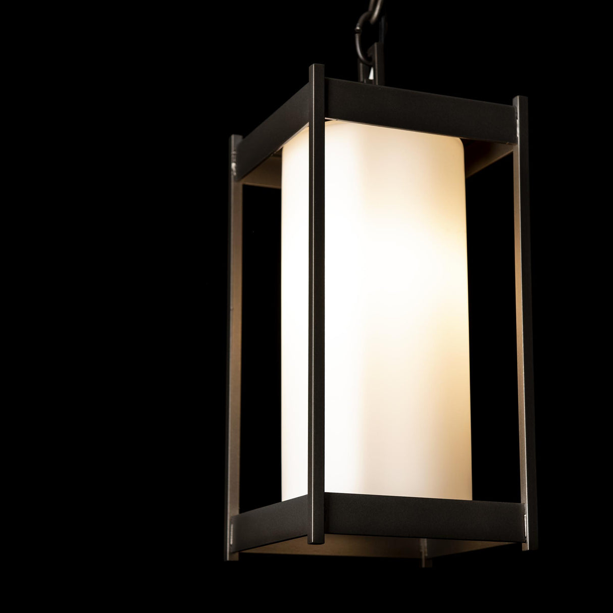 Hubbardton Forge 2023 Coastal Dark Smoke Opal Glass (GG) Cela Medium Outdoor Lantern