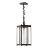 Hubbardton Forge 2023 Coastal Bronze Clear Glass (ZM) Cela Large Outdoor Lantern