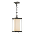 Hubbardton Forge 2023 Coastal Dark Smoke Opal Glass (GG) Cela Large Outdoor Lantern