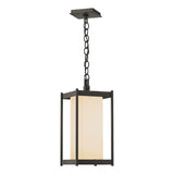 Hubbardton Forge 2023 Coastal Dark Smoke Opal Glass (GG) Cela Large Outdoor Lantern