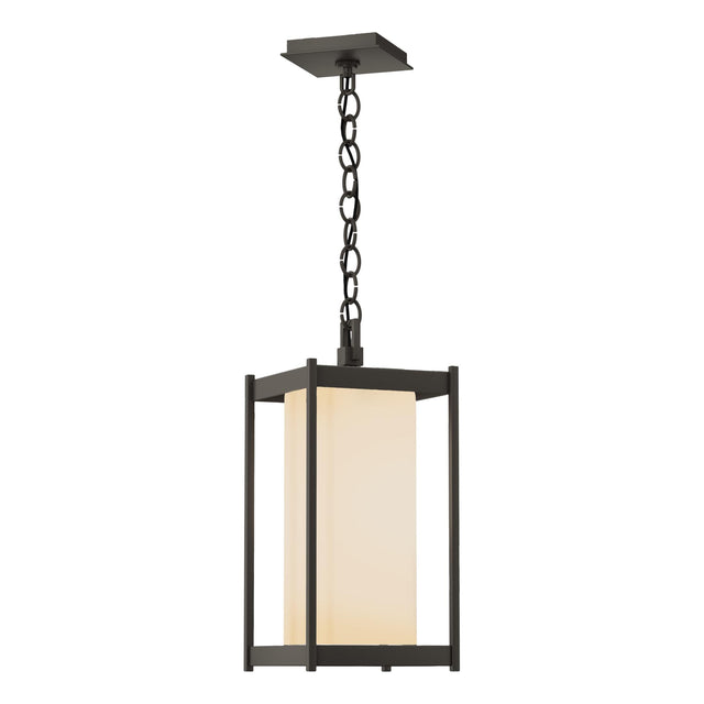 Hubbardton Forge 2023 Coastal Dark Smoke Opal Glass (GG) Cela Large Outdoor Lantern