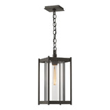 Hubbardton Forge 2023 Coastal Dark Smoke Clear Glass (ZM) Cela Large Outdoor Lantern