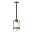 Hubbardton Forge 2023 Coastal Natural Iron Frosted Glass (FD) Multi Alcove Outdoor Pendant