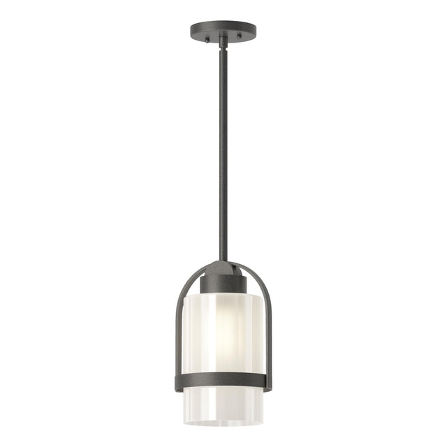 Hubbardton Forge 2023 Coastal Natural Iron Frosted Glass (FD) Multi Alcove Outdoor Pendant