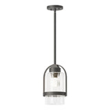Hubbardton Forge 2023 Coastal Natural Iron Clear Glass (ZM) Multi Alcove Outdoor Pendant
