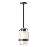 Hubbardton Forge 2023 Coastal Bronze Frosted Glass (FD) Multi Alcove Outdoor Pendant