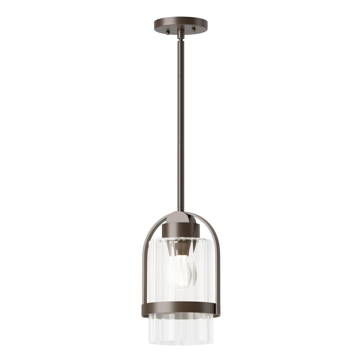 Hubbardton Forge 2023 Coastal Bronze Clear Glass (ZM) Multi Alcove Outdoor Pendant