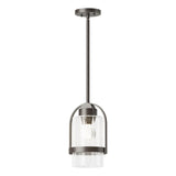 Hubbardton Forge 2023 Coastal Dark Smoke Clear Glass (ZM) Multi Alcove Outdoor Pendant