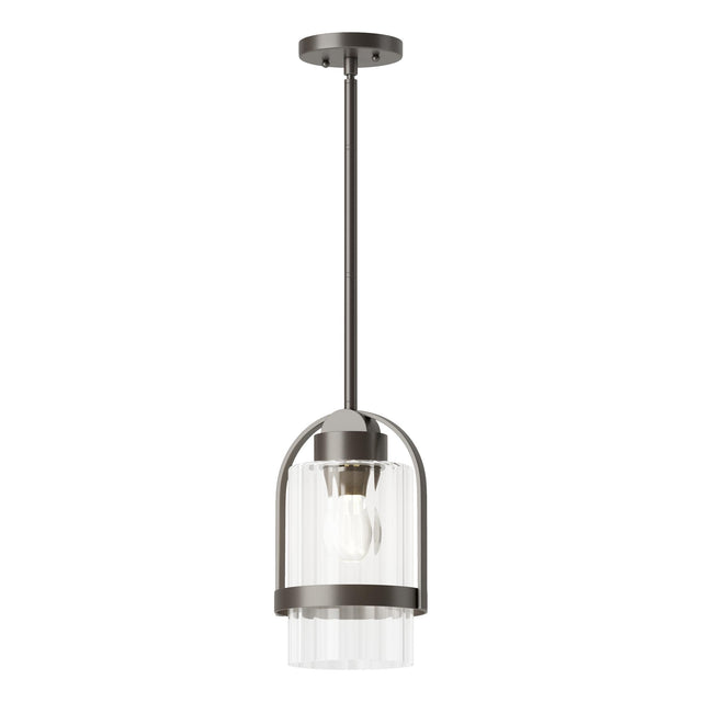 Hubbardton Forge 2023 Coastal Dark Smoke Clear Glass (ZM) Multi Alcove Outdoor Pendant