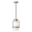 Hubbardton Forge 2023 Coastal Burnished Steel Frosted Glass (FD) Multi Alcove Outdoor Pendant