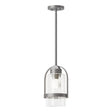 Hubbardton Forge 2023 Coastal Burnished Steel Clear Glass (ZM) Multi Alcove Outdoor Pendant