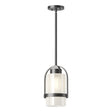 Hubbardton Forge 2023 Coastal Black Frosted Glass (FD) Multi Alcove Outdoor Pendant