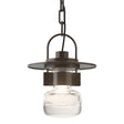 Hubbardton Forge 2014 Coastal Oil Rubbed Bronze Clear Glass (ZM) Mason Outdoor Ceiling Fixture