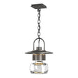 Hubbardton Forge 2016 Coastal Natural Iron Clear Glass (ZM) Mason Large Outdoor Ceiling Fixture