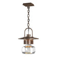 Hubbardton Forge 2016 Coastal Bronze Clear Glass (ZM) Mason Large Outdoor Ceiling Fixture
