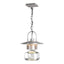 Hubbardton Forge 2016 Coastal Burnished Steel Clear Glass (ZM) Mason Large Outdoor Ceiling Fixture