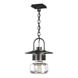 Hubbardton Forge 2016 Coastal Black Clear Glass (ZM) Mason Large Outdoor Ceiling Fixture