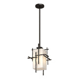 Hubbardton Forge 2023 Coastal Oil Rubbed Bronze Opal Glass (GG) Multi Tura Outdoor Pendant