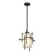 Hubbardton Forge 2023 Coastal Natural Iron Opal Glass (GG) Multi Tura Outdoor Pendant