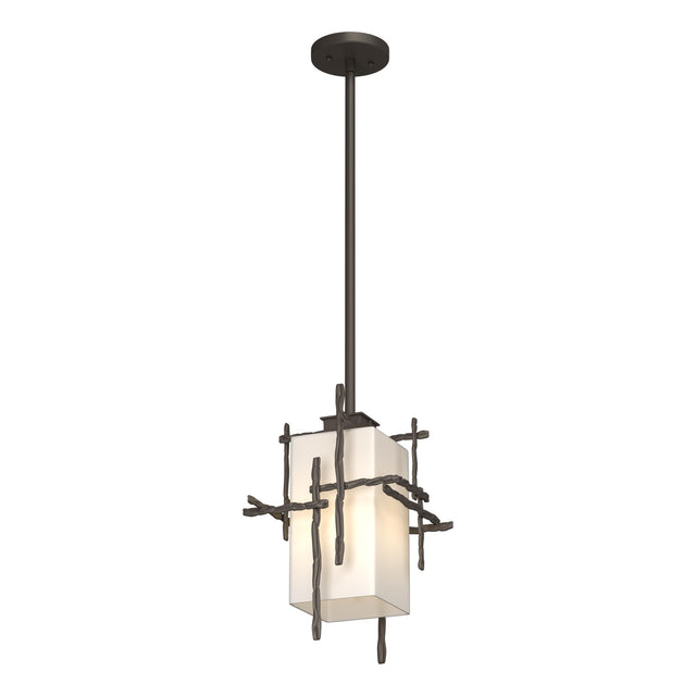 Hubbardton Forge 2023 Coastal Dark Smoke Opal Glass (GG) Multi Tura Outdoor Pendant