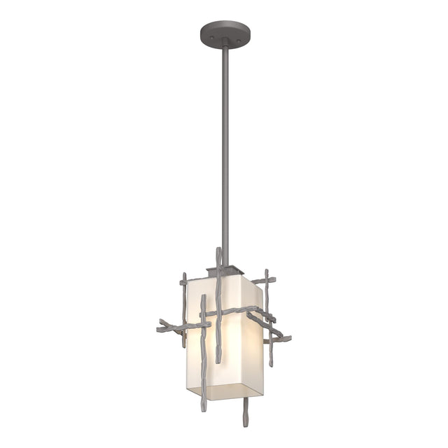 Hubbardton Forge 2023 Coastal Burnished Steel Opal Glass (GG) Multi Tura Outdoor Pendant