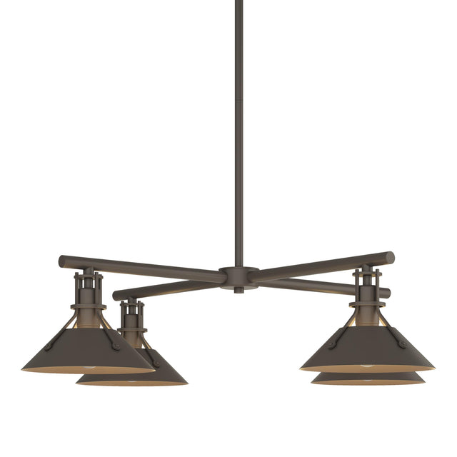 Hubbardton Forge 2021 Coastal Dark Smoke Multi Henry Outdoor 4-Light Pendant
