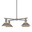 Hubbardton Forge 2021 Coastal Burnished Steel Multi Henry Outdoor 4-Light Pendant