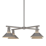 Hubbardton Forge 2021 Coastal Burnished Steel Multi Henry Outdoor 4-Light Pendant
