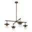 Hubbardton Forge 2021 Coastal Bronze Clear Glass (ZM) Multi Mason Outdoor 4-Light Pendant