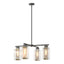 Hubbardton Forge 2021 Coastal Natural Iron Coastal Gold Clear Glass (ZM) Multi Polaris Outdoor 4-Light Pendant
