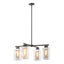Hubbardton Forge 2021 Coastal Oil Rubbed Bronze Coastal Silver Clear Glass (ZM) Multi Polaris Outdoor 4-Light Pendant