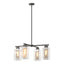 Hubbardton Forge 2021 Coastal Natural Iron Coastal Silver Clear Glass (ZM) Multi Polaris Outdoor 4-Light Pendant