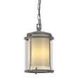 Hubbardton Forge 2010 Coastal Burnished Steel Seeded Glass with Opal Diffuser (ZS) Meridian Outdoor Ceiling Fixture