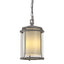 Hubbardton Forge 2010 Coastal Burnished Steel Seeded Glass with Opal Diffuser (ZS) Meridian Outdoor Ceiling Fixture