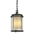 Hubbardton Forge 2010 Coastal Black Seeded Glass with Opal Diffuser (ZS) Meridian Outdoor Ceiling Fixture